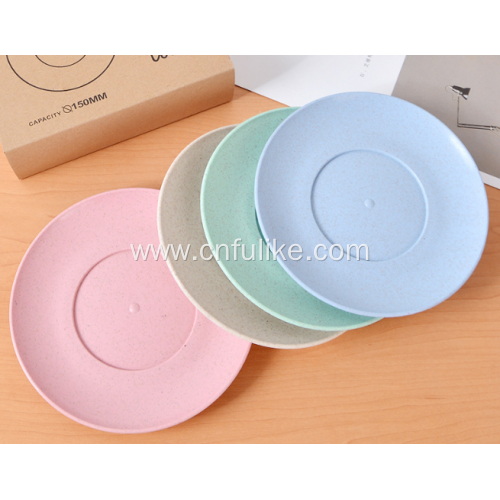 4 Pairs Healthy Wheat Straw Plates